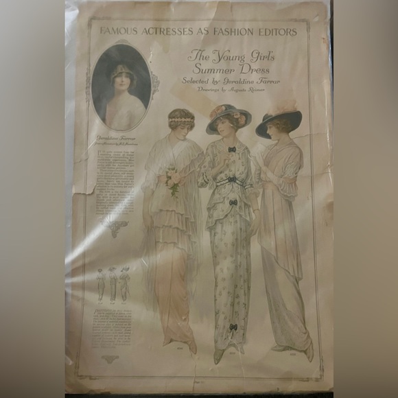 Vintage Victorian 2 sides Page from Ladies Home Journal - Picture 2 of 6